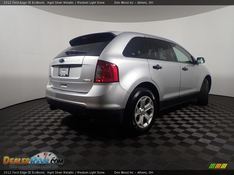 2012 Ford Edge SE EcoBoost Ingot Silver Metallic / Medium Light Stone Photo #15