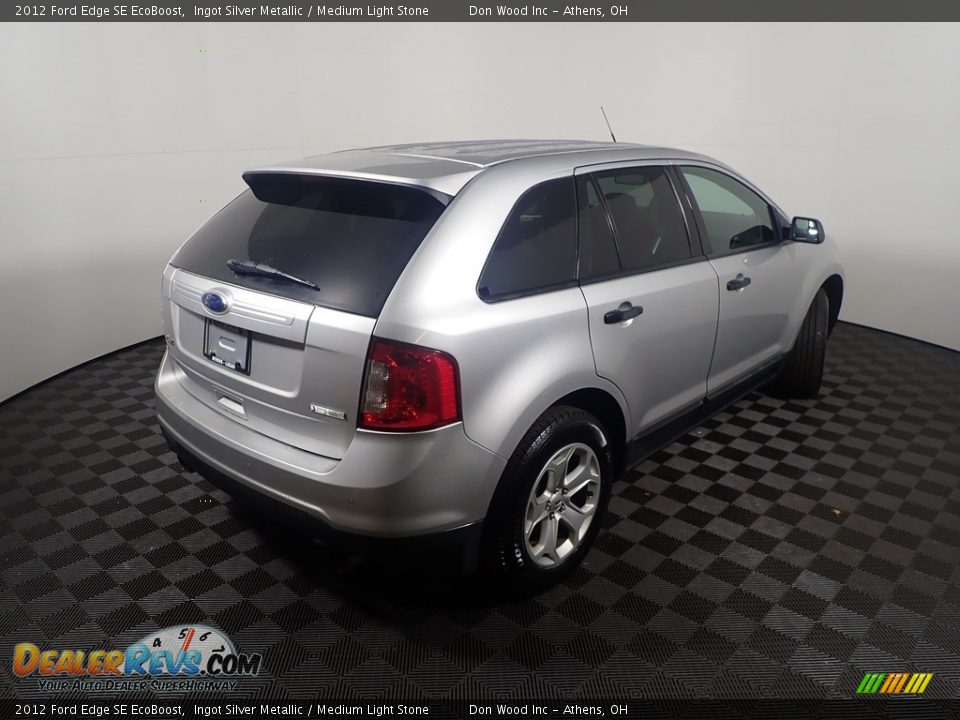 2012 Ford Edge SE EcoBoost Ingot Silver Metallic / Medium Light Stone Photo #16