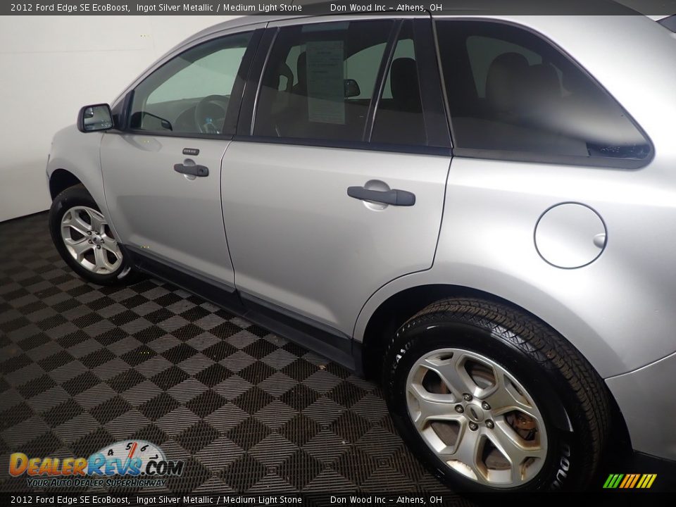 2012 Ford Edge SE EcoBoost Ingot Silver Metallic / Medium Light Stone Photo #17