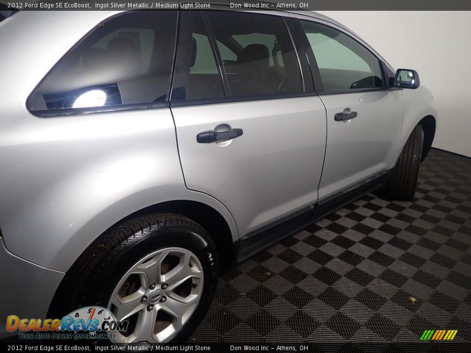 2012 Ford Edge SE EcoBoost Ingot Silver Metallic / Medium Light Stone Photo #18
