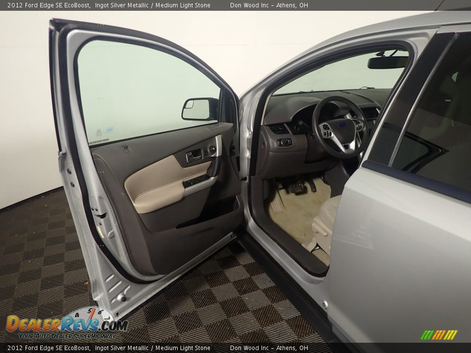 2012 Ford Edge SE EcoBoost Ingot Silver Metallic / Medium Light Stone Photo #19