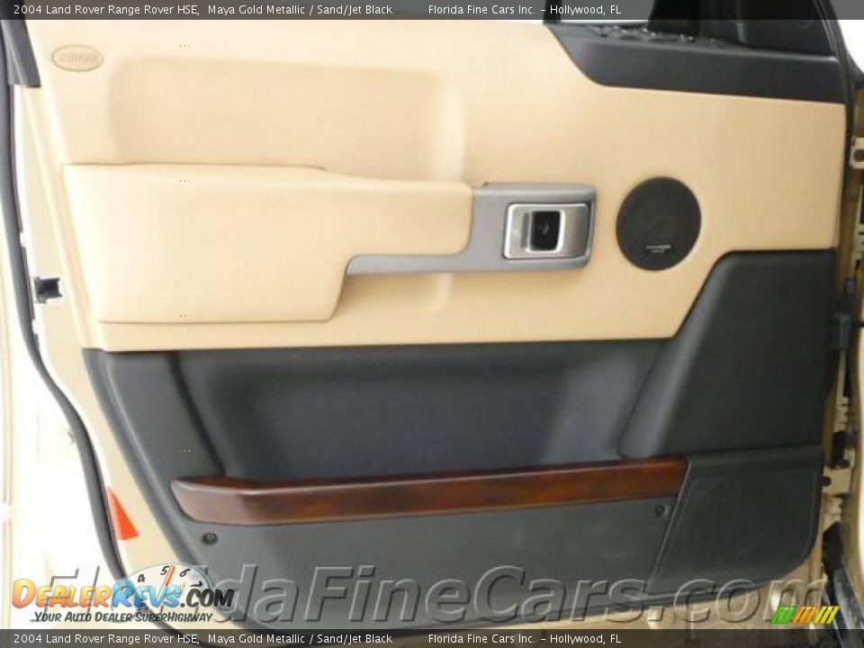 2004 Land Rover Range Rover HSE Maya Gold Metallic / Sand/Jet Black Photo #12