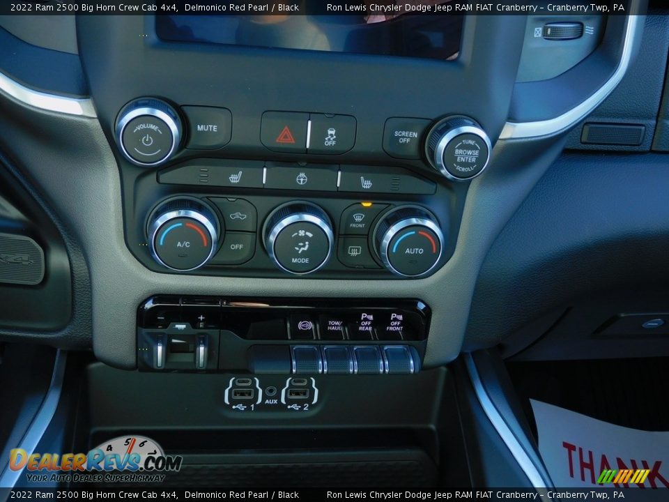 2022 Ram 2500 Big Horn Crew Cab 4x4 Delmonico Red Pearl / Black Photo #18