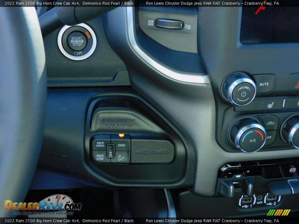 2022 Ram 2500 Big Horn Crew Cab 4x4 Delmonico Red Pearl / Black Photo #19