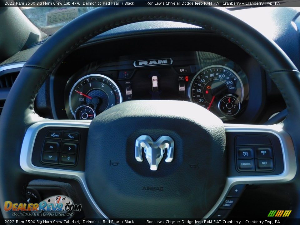2022 Ram 2500 Big Horn Crew Cab 4x4 Delmonico Red Pearl / Black Photo #20