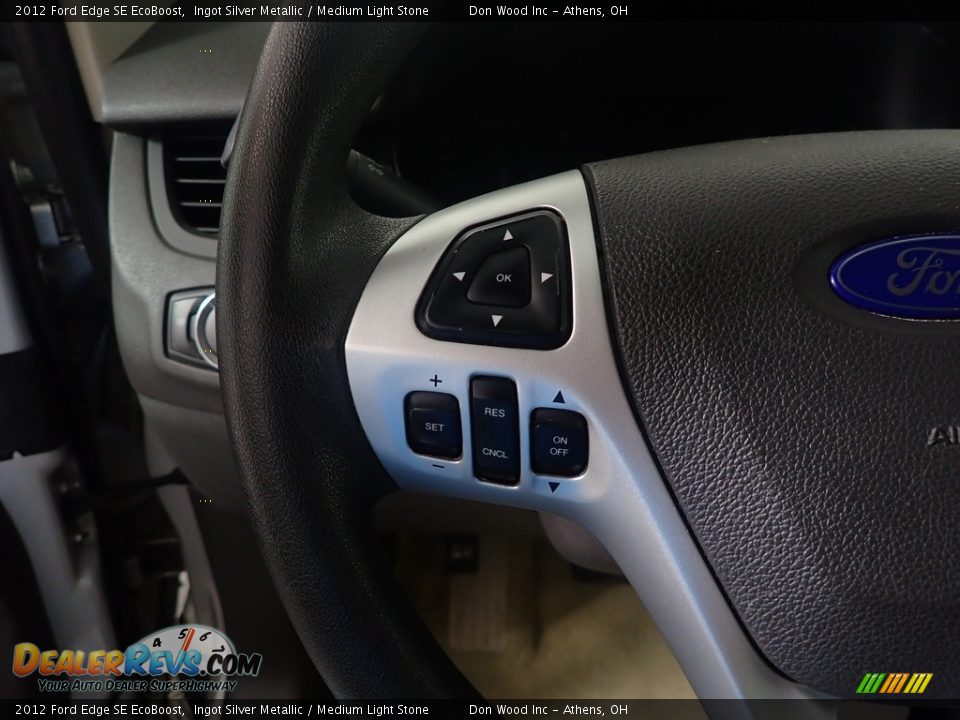 2012 Ford Edge SE EcoBoost Ingot Silver Metallic / Medium Light Stone Photo #28