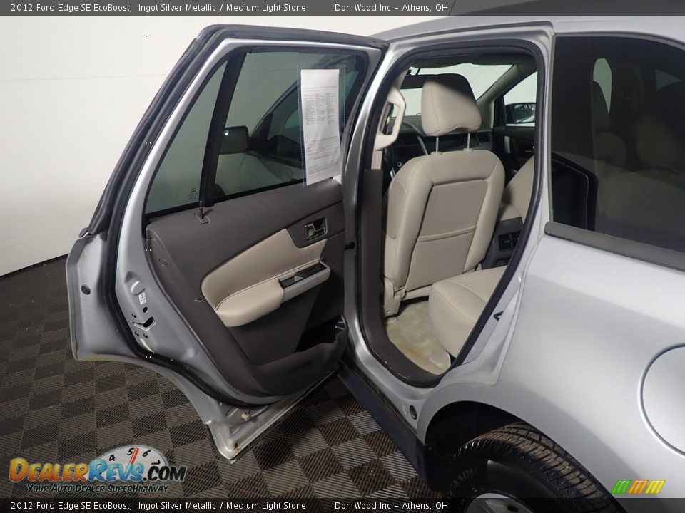 2012 Ford Edge SE EcoBoost Ingot Silver Metallic / Medium Light Stone Photo #33