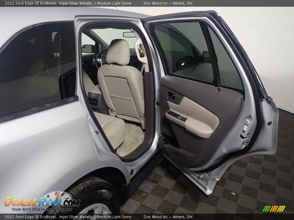 2012 Ford Edge SE EcoBoost Ingot Silver Metallic / Medium Light Stone Photo #35