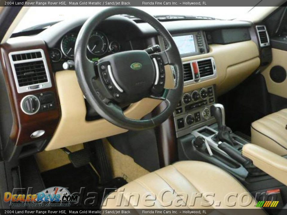 2004 Land Rover Range Rover HSE Maya Gold Metallic / Sand/Jet Black Photo #13