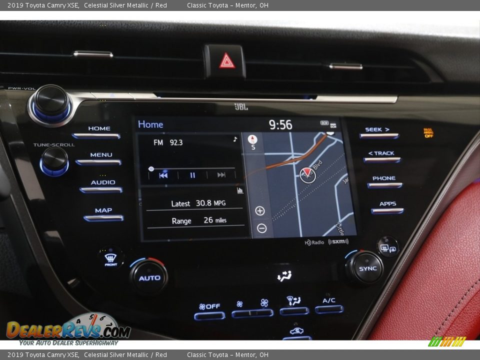 2019 Toyota Camry XSE Celestial Silver Metallic / Red Photo #10