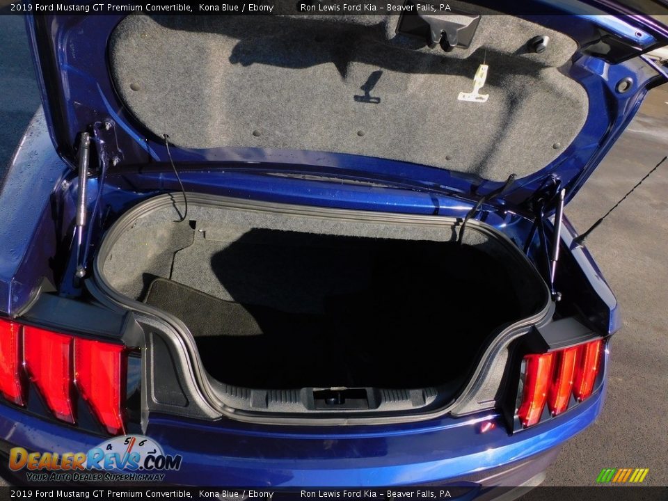 2019 Ford Mustang GT Premium Convertible Kona Blue / Ebony Photo #4