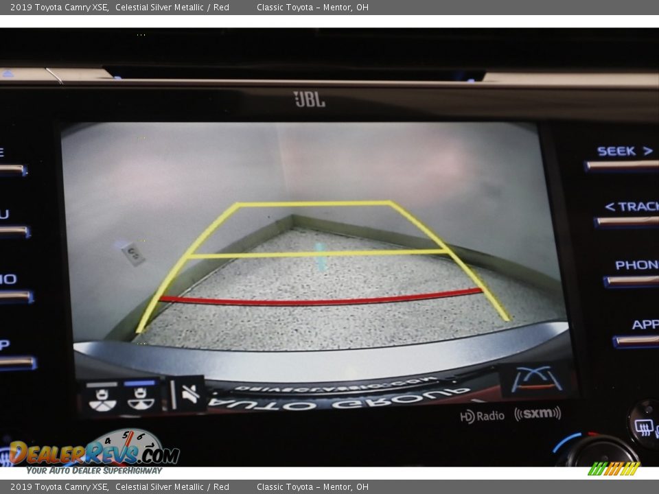 2019 Toyota Camry XSE Celestial Silver Metallic / Red Photo #12