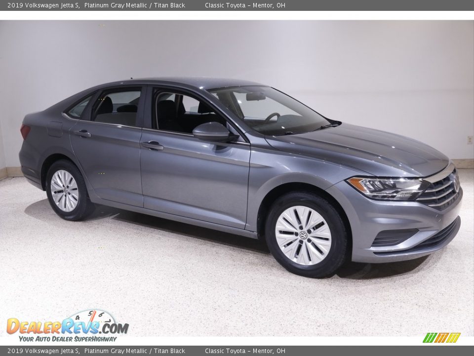 2019 Volkswagen Jetta S Platinum Gray Metallic / Titan Black Photo #1