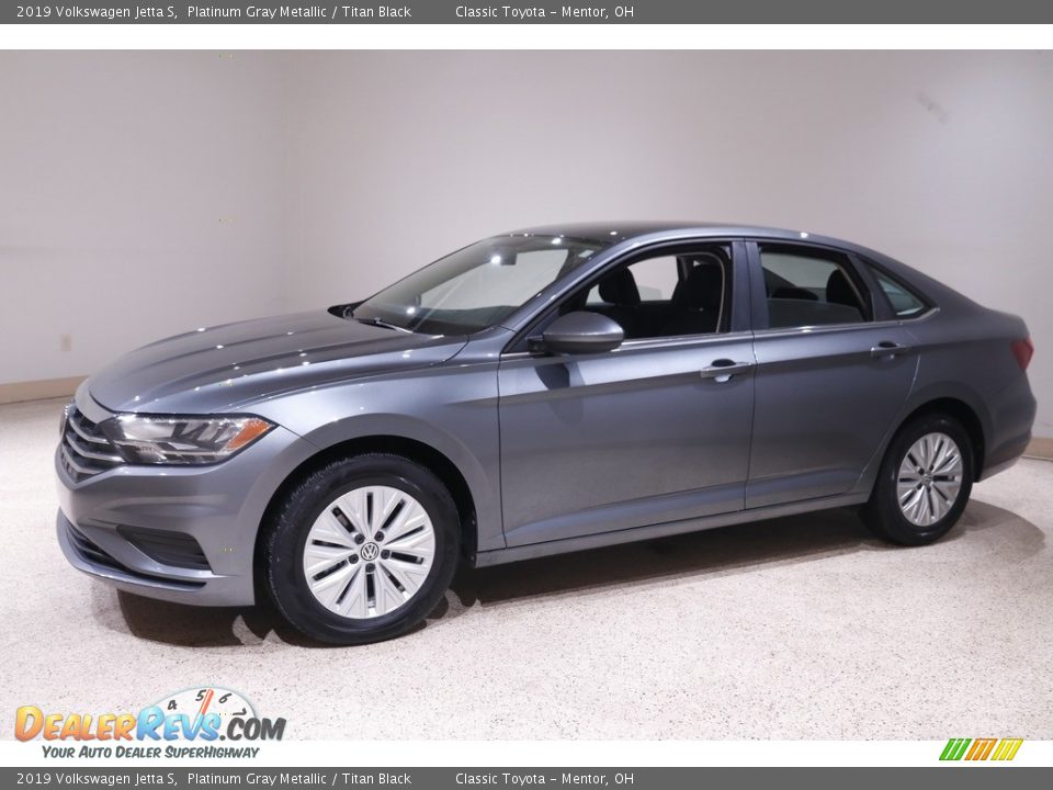 2019 Volkswagen Jetta S Platinum Gray Metallic / Titan Black Photo #3