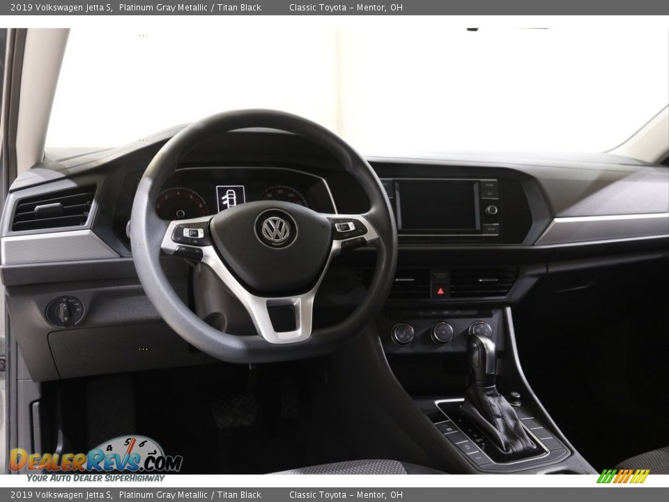 2019 Volkswagen Jetta S Platinum Gray Metallic / Titan Black Photo #6