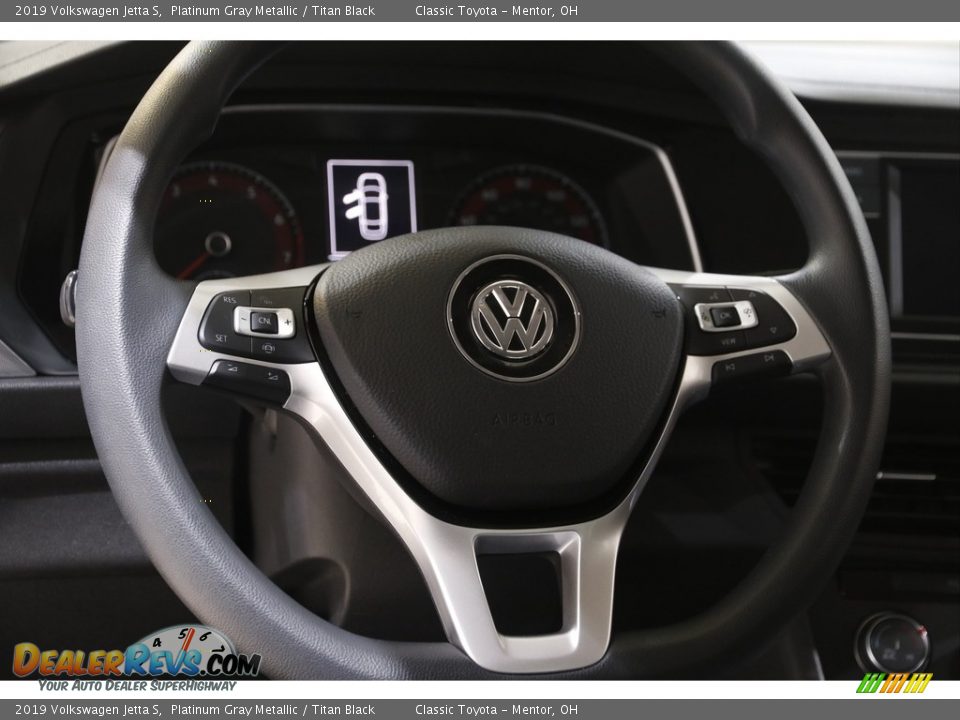 2019 Volkswagen Jetta S Platinum Gray Metallic / Titan Black Photo #7