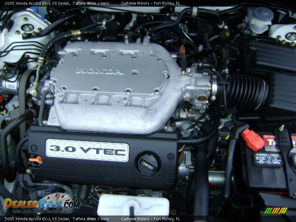 2005 Honda Accord EX-L V6 Sedan Taffeta White / Ivory Photo #11
