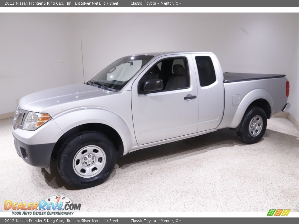 2012 Nissan Frontier S King Cab Brilliant Silver Metallic / Steel Photo #3
