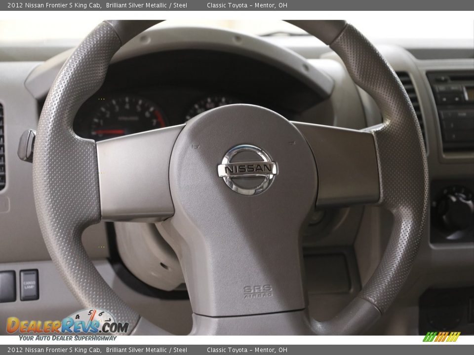 2012 Nissan Frontier S King Cab Brilliant Silver Metallic / Steel Photo #7