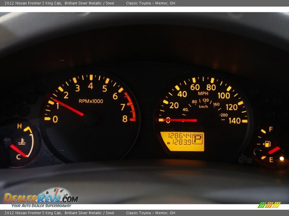 2012 Nissan Frontier S King Cab Brilliant Silver Metallic / Steel Photo #8