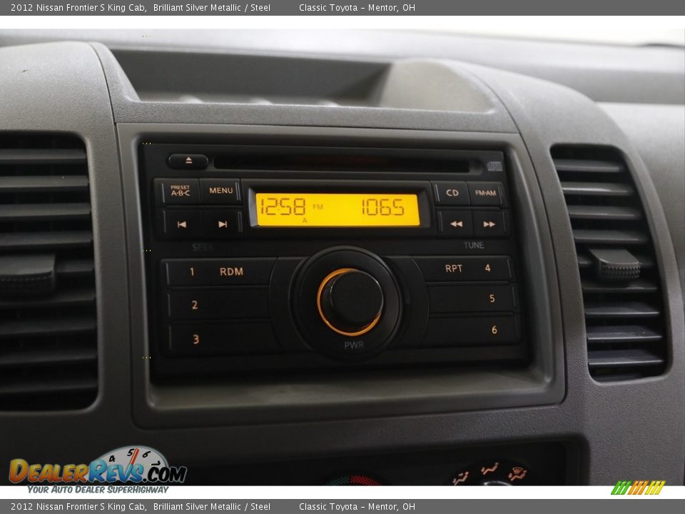 2012 Nissan Frontier S King Cab Brilliant Silver Metallic / Steel Photo #10