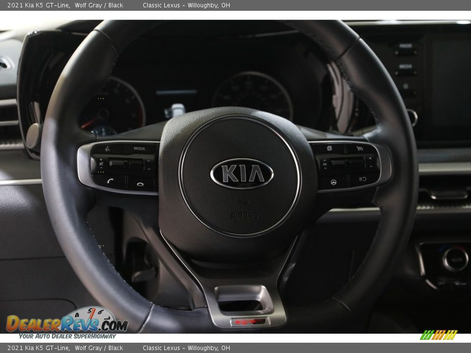 2021 Kia K5 GT-Line Wolf Gray / Black Photo #7