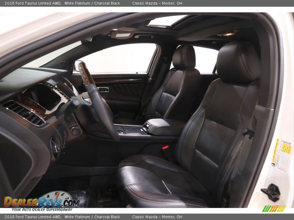 2018 Ford Taurus Limited AWD White Platinum / Charcoal Black Photo #6