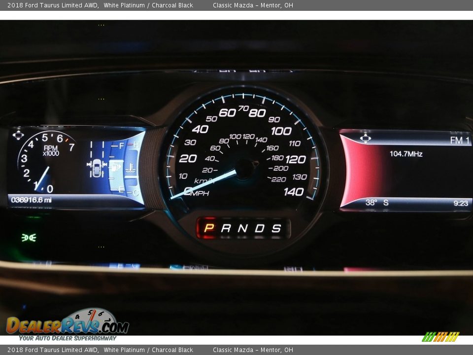 2018 Ford Taurus Limited AWD White Platinum / Charcoal Black Photo #9