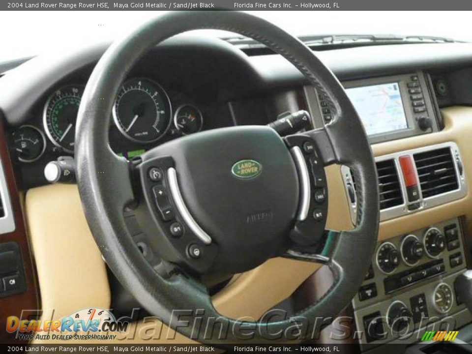 2004 Land Rover Range Rover HSE Maya Gold Metallic / Sand/Jet Black Photo #18