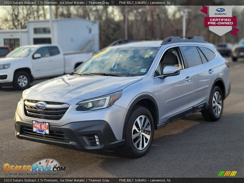 2020 Subaru Outback 2.5i Premium Ice Silver Metallic / Titanium Gray Photo #1