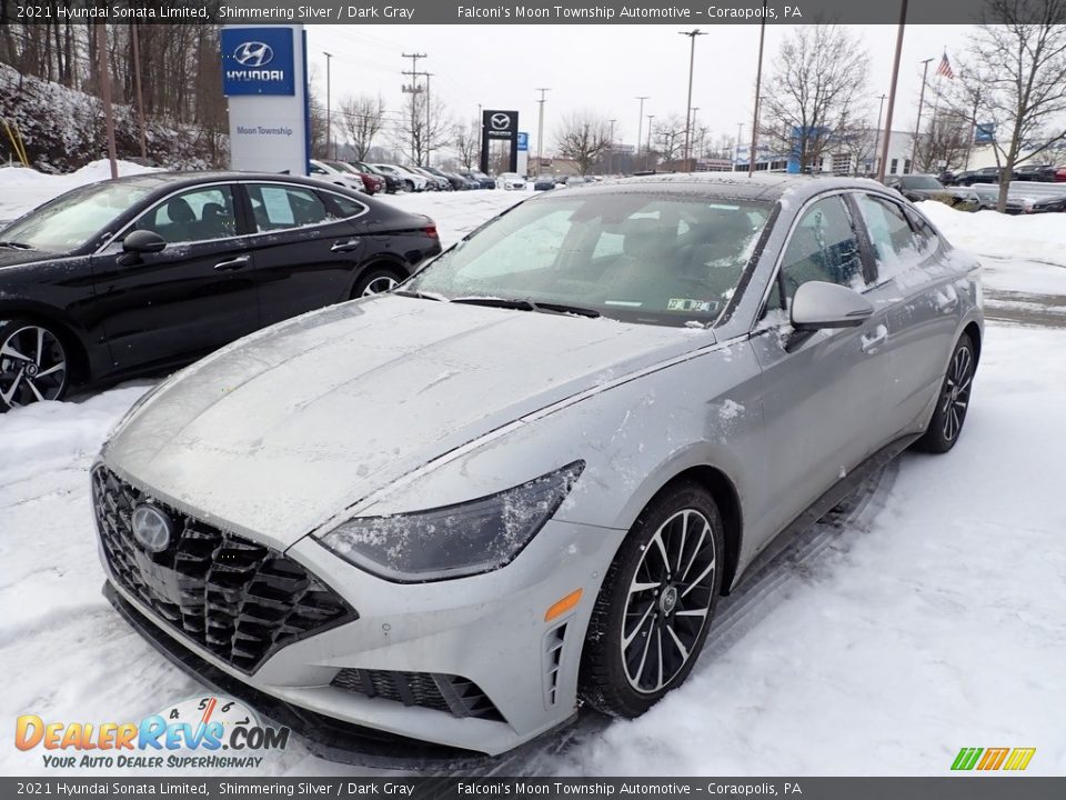 2021 Hyundai Sonata Limited Shimmering Silver / Dark Gray Photo #1