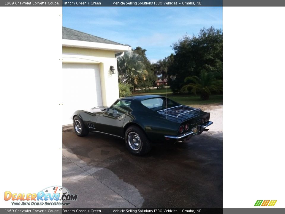 1969 Chevrolet Corvette Coupe Fathom Green / Green Photo #3