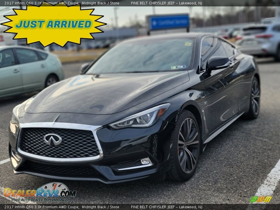 Front 3/4 View of 2017 Infiniti Q60 3.0t Premium AWD Coupe Photo #1