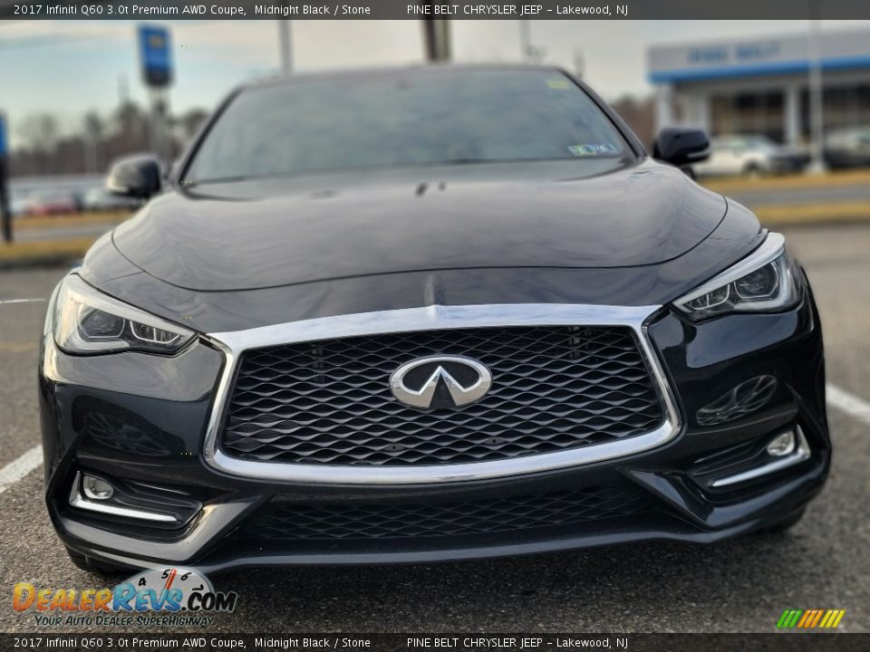 2017 Infiniti Q60 3.0t Premium AWD Coupe Midnight Black / Stone Photo #2