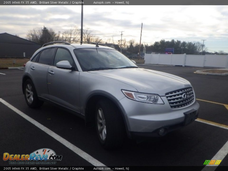 2005 Infiniti FX 35 AWD Brilliant Silver Metallic / Graphite Photo #3