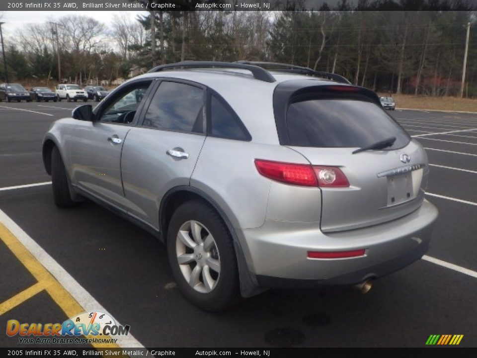 2005 Infiniti FX 35 AWD Brilliant Silver Metallic / Graphite Photo #4