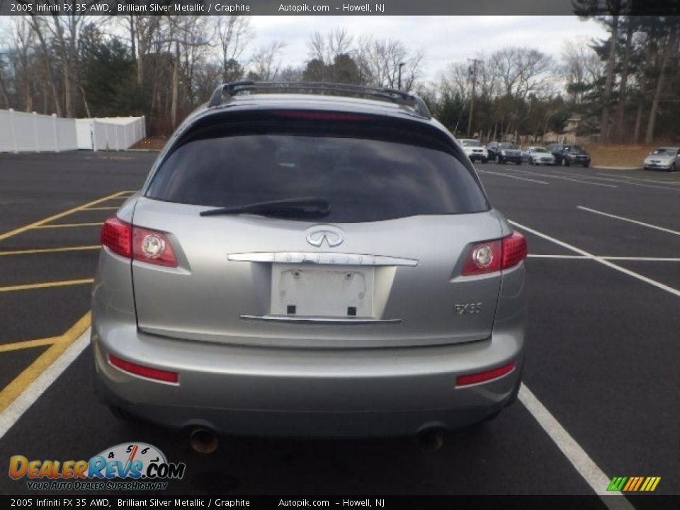 2005 Infiniti FX 35 AWD Brilliant Silver Metallic / Graphite Photo #5