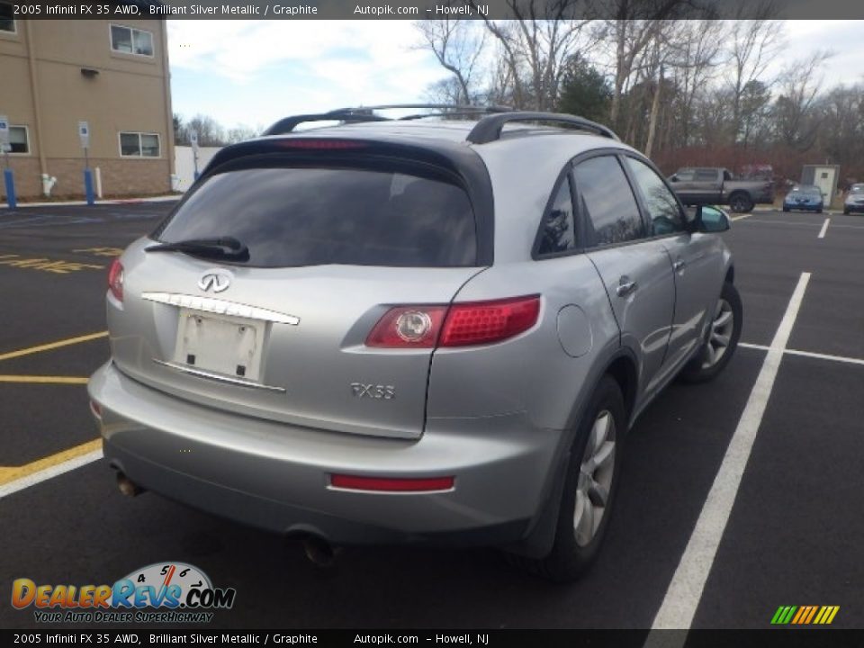 2005 Infiniti FX 35 AWD Brilliant Silver Metallic / Graphite Photo #6