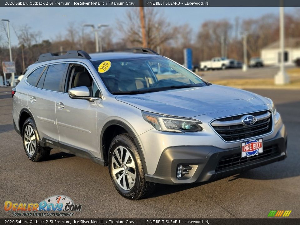 2020 Subaru Outback 2.5i Premium Ice Silver Metallic / Titanium Gray Photo #13