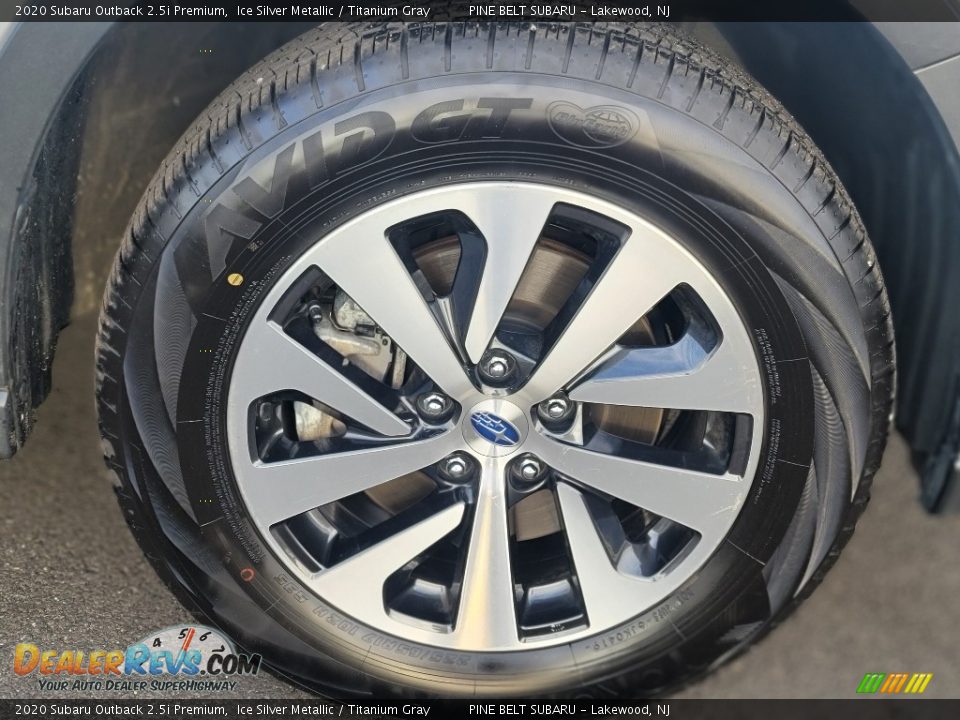 2020 Subaru Outback 2.5i Premium Ice Silver Metallic / Titanium Gray Photo #22