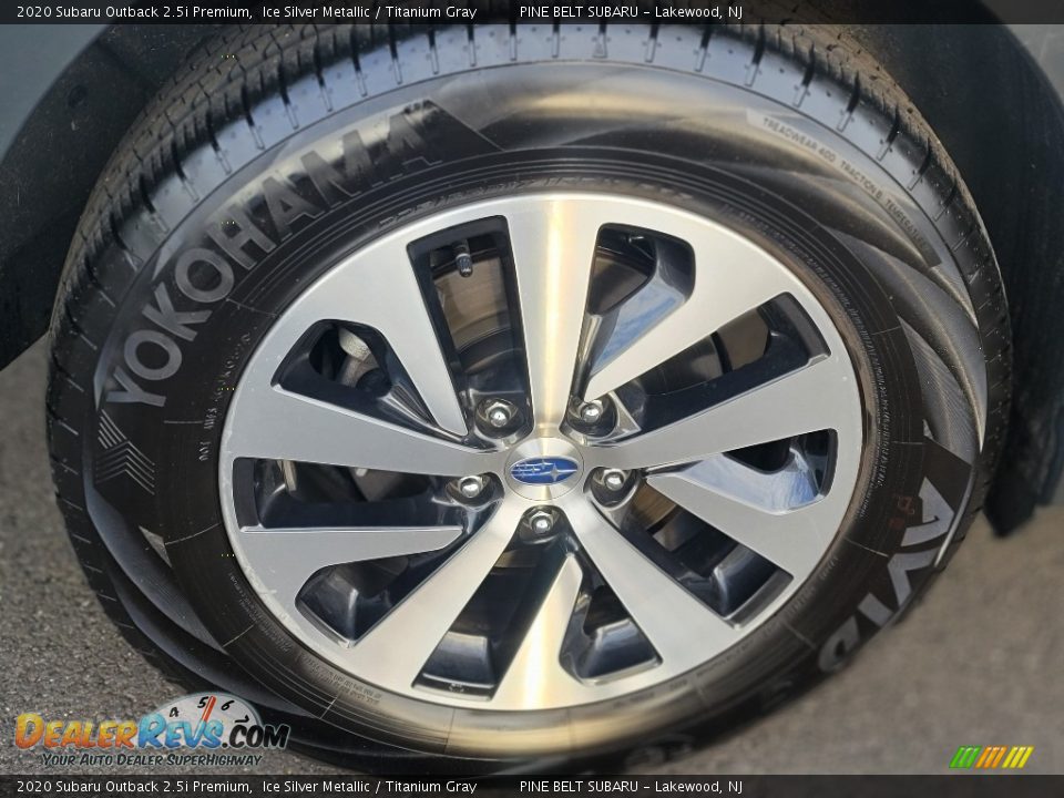2020 Subaru Outback 2.5i Premium Ice Silver Metallic / Titanium Gray Photo #28