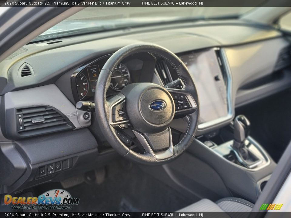 2020 Subaru Outback 2.5i Premium Ice Silver Metallic / Titanium Gray Photo #33