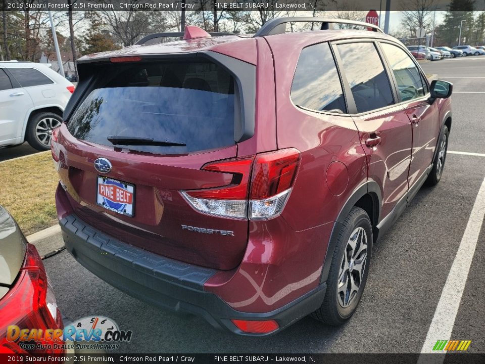 2019 Subaru Forester 2.5i Premium Crimson Red Pearl / Gray Photo #3
