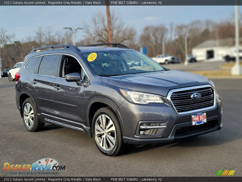 2021 Subaru Ascent Limited Magnetite Gray Metallic / Slate Black Photo #19