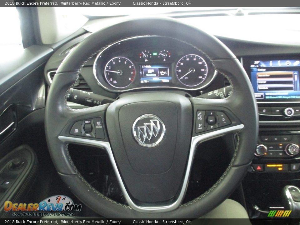2018 Buick Encore Preferred Winterberry Red Metallic / Ebony Photo #28