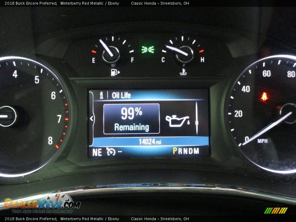 2018 Buick Encore Preferred Winterberry Red Metallic / Ebony Photo #30