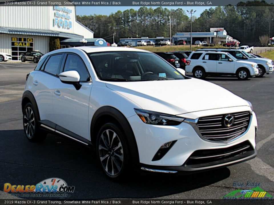 2019 Mazda CX-3 Grand Touring Snowflake White Pearl Mica / Black Photo #7