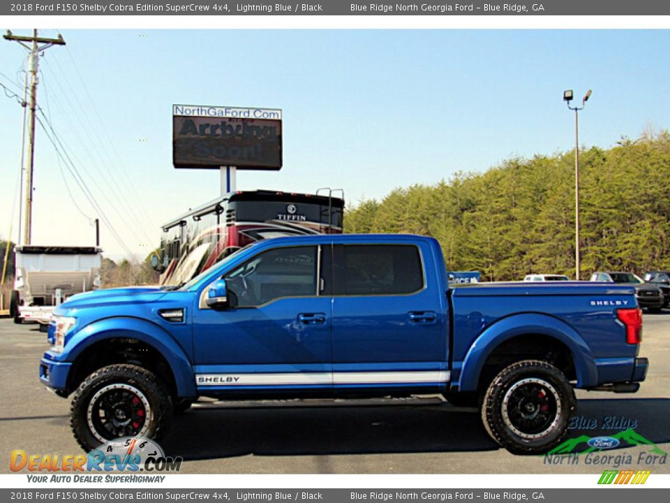 2018 Ford F150 Shelby Cobra Edition SuperCrew 4x4 Lightning Blue / Black Photo #2