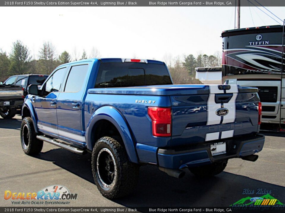 2018 Ford F150 Shelby Cobra Edition SuperCrew 4x4 Lightning Blue / Black Photo #3