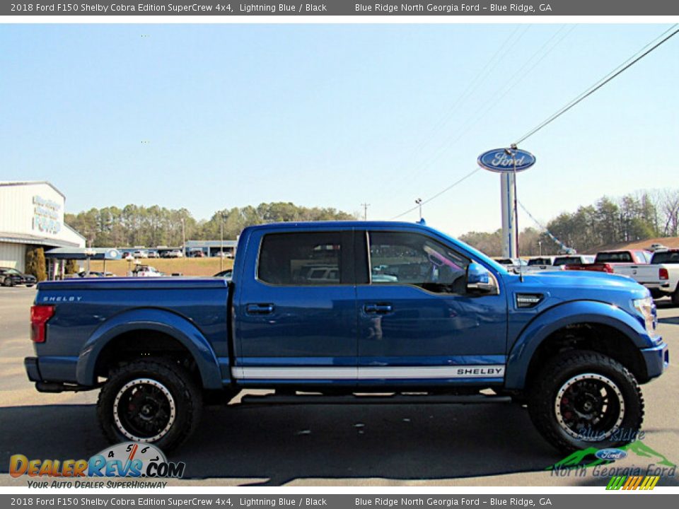 2018 Ford F150 Shelby Cobra Edition SuperCrew 4x4 Lightning Blue / Black Photo #6